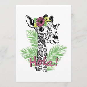 Giraffe Lover Giraffe With Hibiscus Program