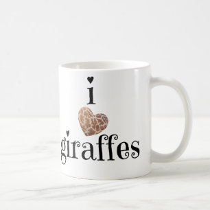 Giraffe Lovers Only! i heart giraffes Coffee Mug