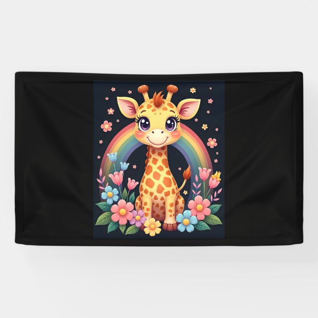 Giraffe Lovers T-Shirt Banner (Horizontal)