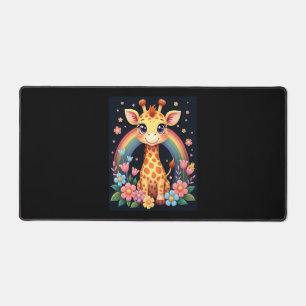 Giraffe Lovers T-Shirt Desk Mat