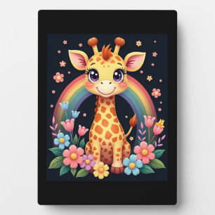 Giraffe Lovers T-Shirt Plaque