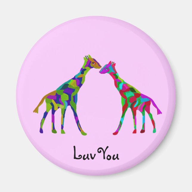 Giraffe Luv Magnets (Front)