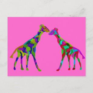 Giraffe Luv Postcards