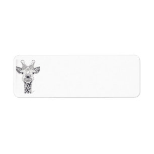 Giraffe Mailing Label Return Address Label