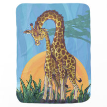 Giraffe Mama and Baby