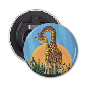 Giraffe Mama and Baby Bottle Opener