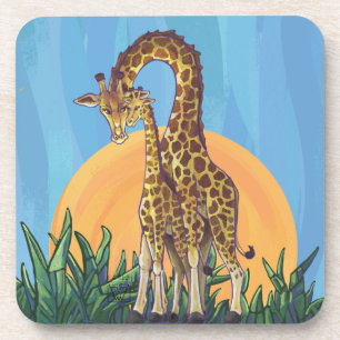 Giraffe Mama and Baby Coaster