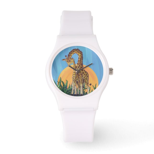 Giraffe Mama and Baby Watch (Front)