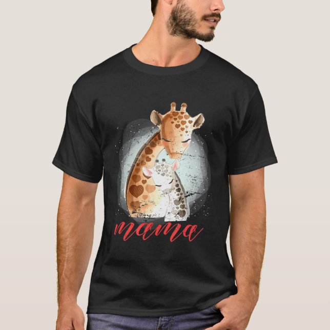 Giraffe Mama Giraffe T-Shirt (Front)