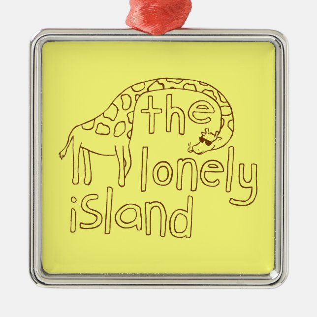 Giraffe Metal Tree Decoration (Front)