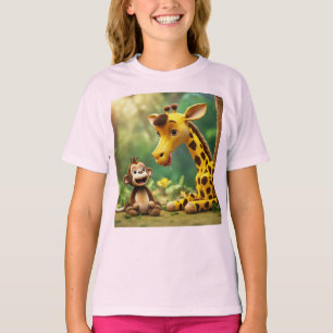 giraffe monkey  T-Shirt