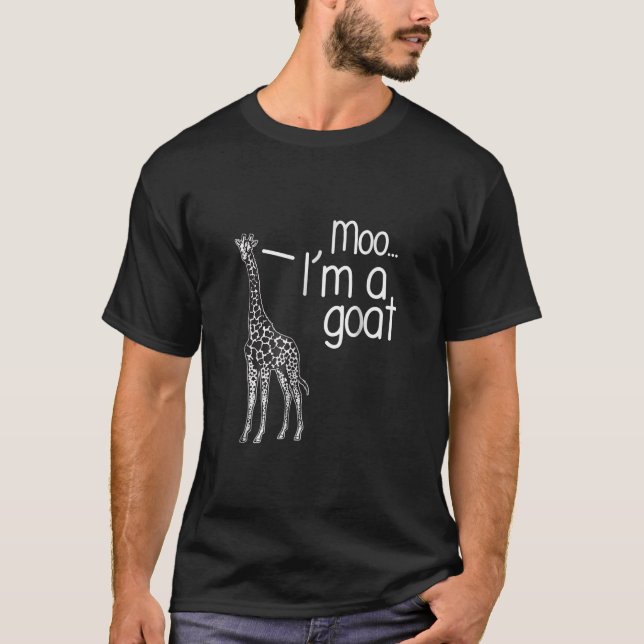 Giraffe Moo I'm A Goat T-Shirt (Front)