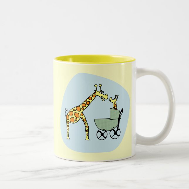 Giraffe Mum and Baby Mug (Right)