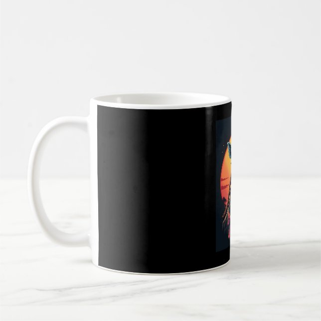 Giraffe Neck Like a Rollercoaster Run Funny Retro  Coffee Mug (Left)