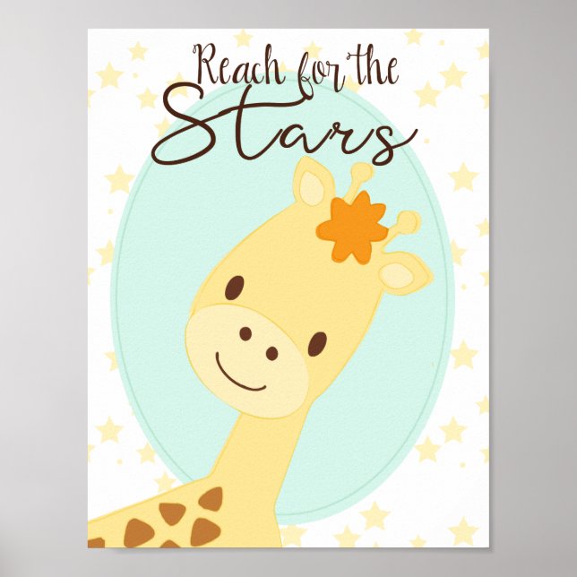 Giraffe nursery Poster (Front)