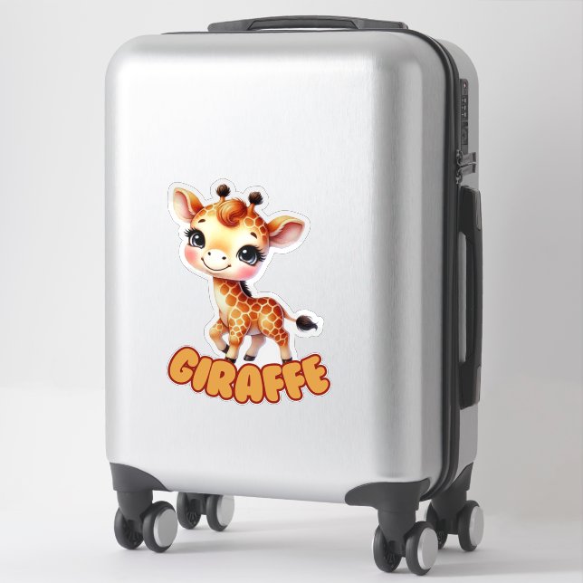 GIRAFFE - NURSERY STICKER (Suitcase)
