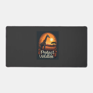 Giraffe of the Savanna Tank Top Desk Mat