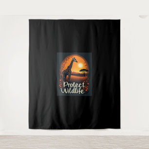 Giraffe of the Savanna Tank Top Tapestry