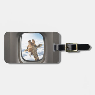 Giraffe On Board Luggage Tag