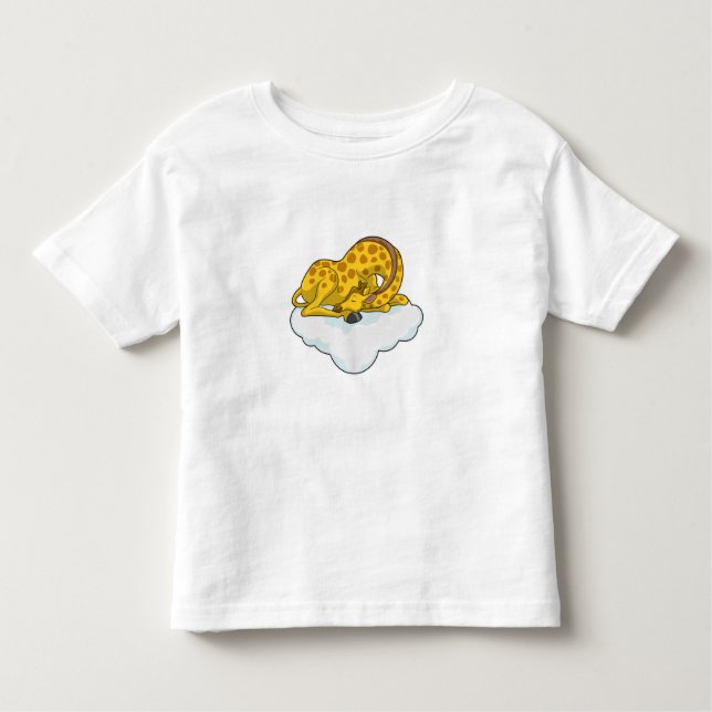 Giraffe on Clouds Toddler T-Shirt (Front)