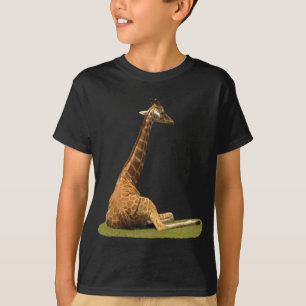 Giraffe on Grass T-Shirt