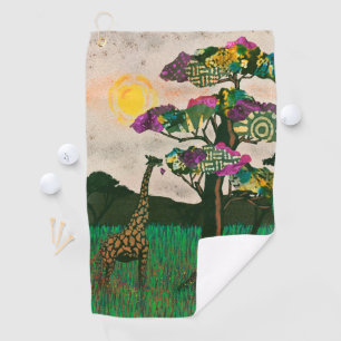 Giraffe on the Planes of Africa Golf Towel