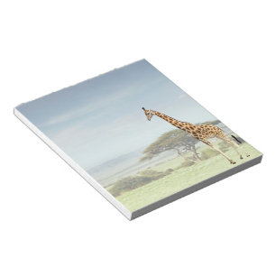 Giraffe on the Serengeti Notepad