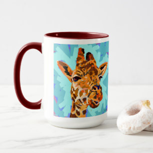 Giraffe Painting - Gift for Animal Lovers Mug