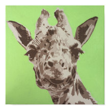 Giraffe Painting Print