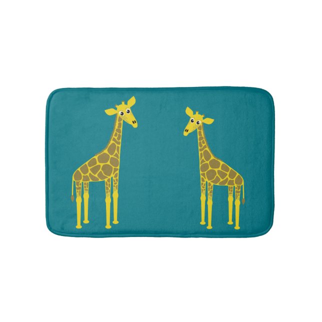 Giraffe pair bath mat (Front)