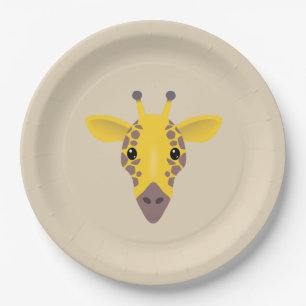 Giraffe Paper Plate