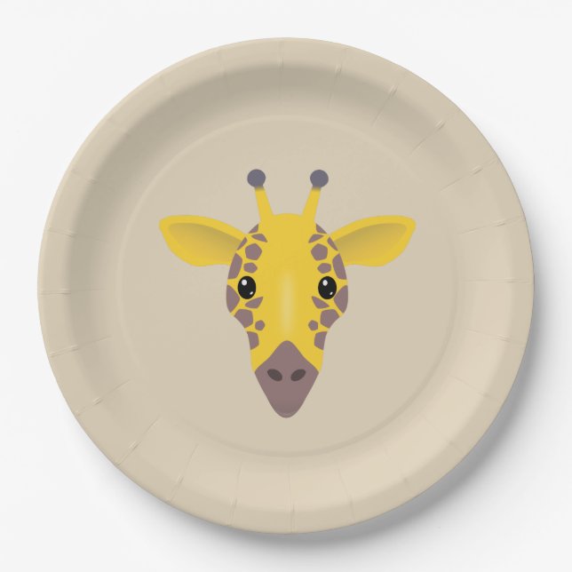 Giraffe Paper Plate (Front)
