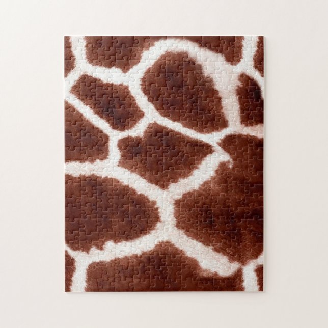Giraffe Pattern Animal Print Jigsaw Puzzle (Vertical)