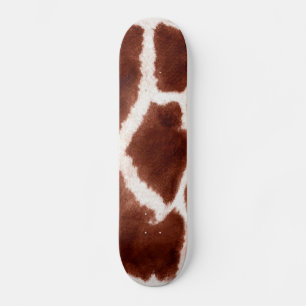 Giraffe Pattern Animal Print Skateboard
