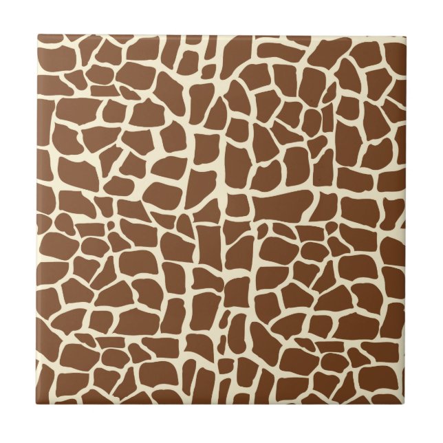 Giraffe pattern animal print tile (Front)