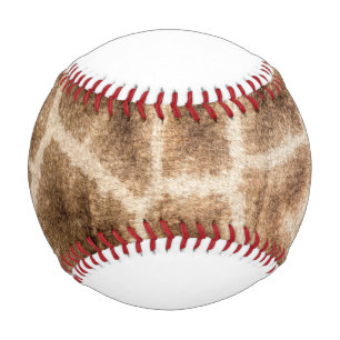Giraffe pattern baseball