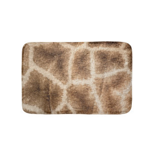 Giraffe pattern bath mat