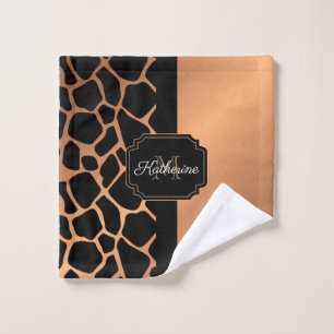 Giraffe Pattern Bath Towel Set