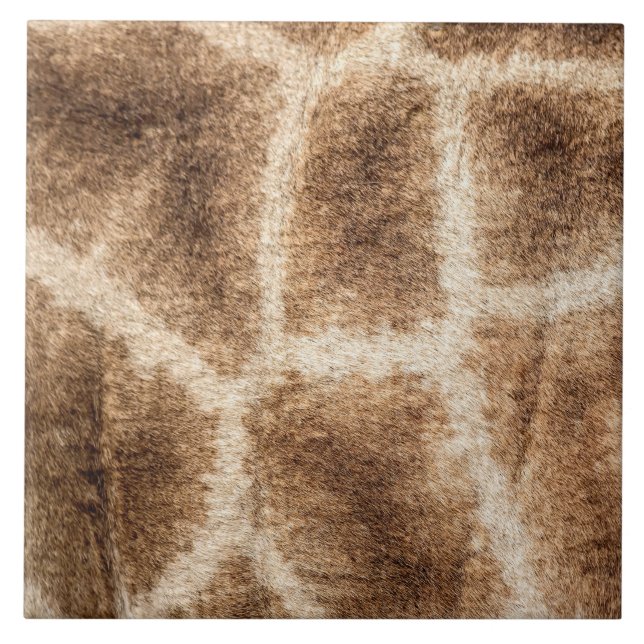 Giraffe pattern ceramic tile (Front)