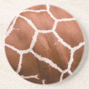 Giraffe pattern coaster