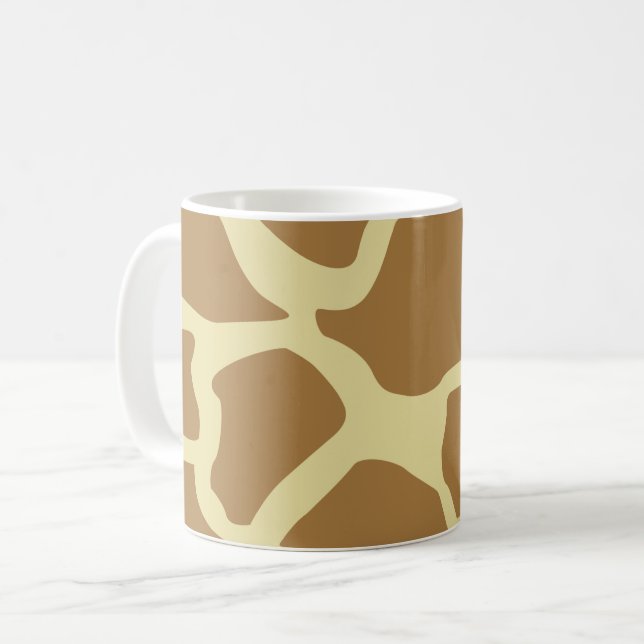 Giraffe Pattern Coffee Mug (Front Left)