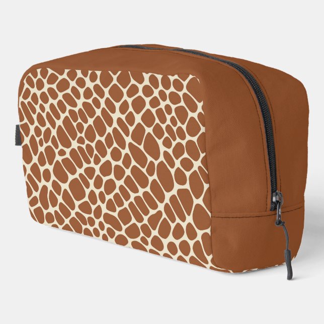 Giraffe Pattern Dopp Kit (Right Corner)