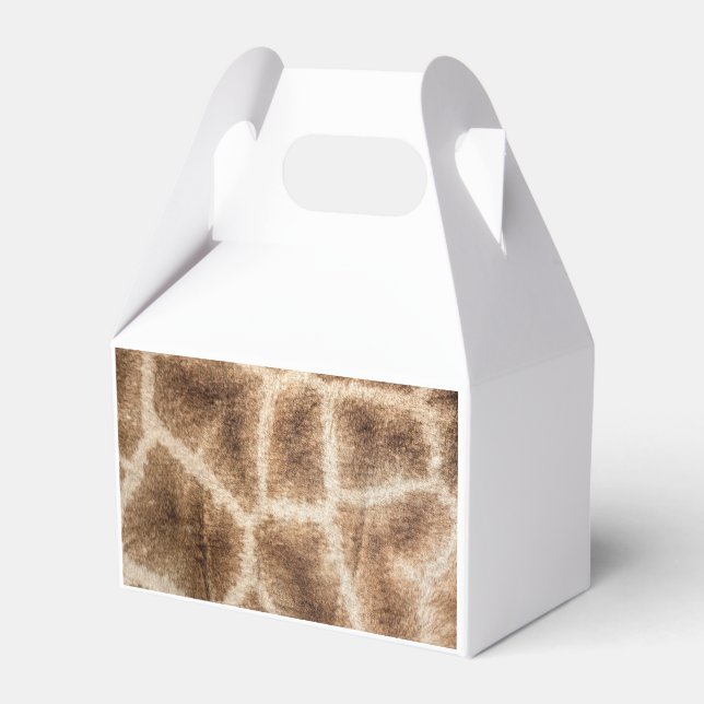 Giraffe pattern favour box (Back Side)