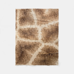 Giraffe pattern fleece blanket