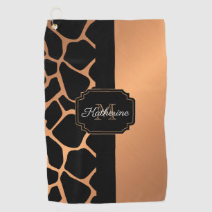 Giraffe Pattern Golf Towel