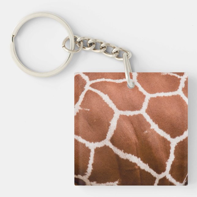 Giraffe pattern key ring (Front)
