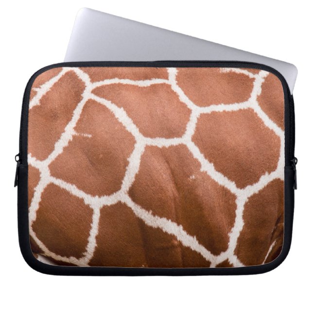 Giraffe pattern laptop sleeve (Front)