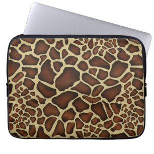 Giraffe Pattern Laptop Sleeve