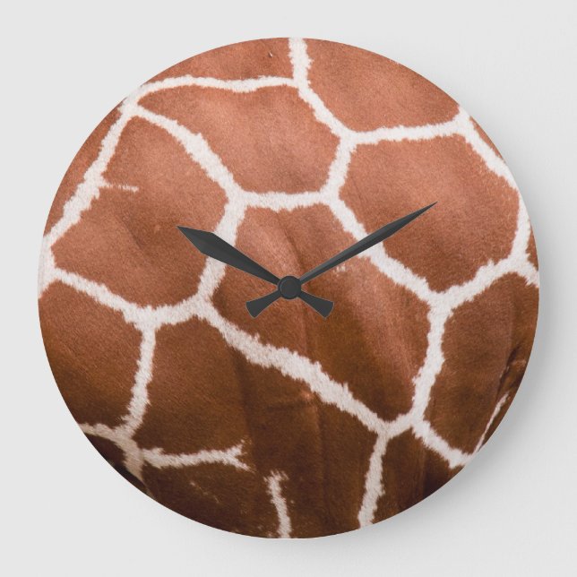Giraffe pattern large clock (Front)