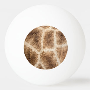 Giraffe pattern ping pong ball